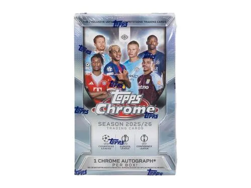 2025/26 Topps Chrome UEFA Club Competitions Hobby Box