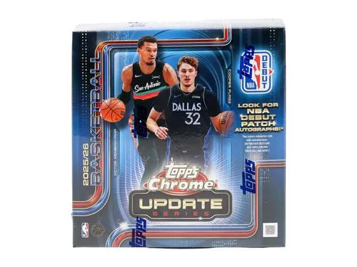 2025/26 Topps Chrome Update Series Basketball Mega Box (Shrink Wrapped)