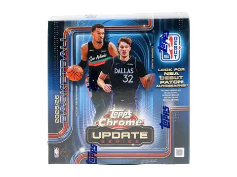 2025/26 Topps Chrome Update Series Basketball Mega Box (Shrink Wrapped)