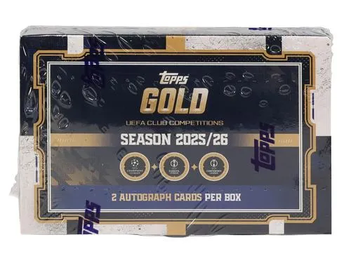 2025/26 Topps Gold UEFA Club Competitions Hobby Box