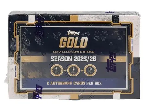 2025/26 Topps Gold UEFA Club Competitions Hobby Box